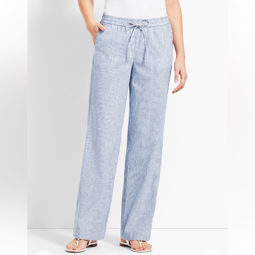 Coastal, beachy Women's Talbot Size 6 Linen Pants Wide Leg